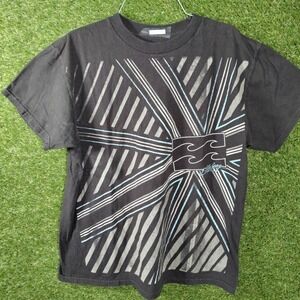 Billabong Mens Black Graphic T-Shirt Short Sleeve‎ Surf Skate Summer Top